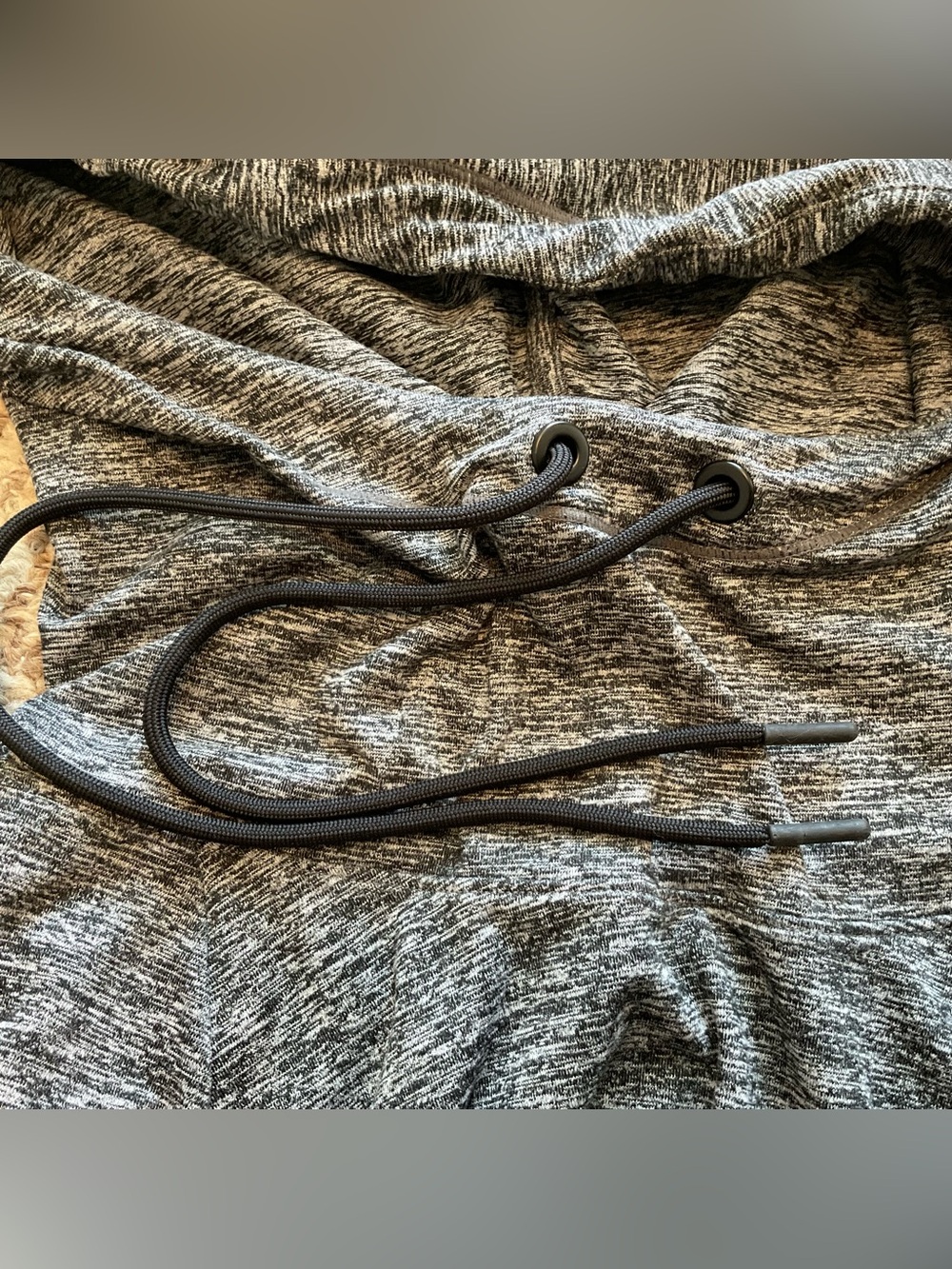 Athleta Black and White Draw String Hooded Pullover Top - Size Small - Picture 8 of 11